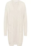 Swetry damskie - usha WHITE LABEL Damski kardigan, jasnoszary melanż, XL/XXL, jasnoszary melanż, XL-XXL - miniaturka - grafika 1