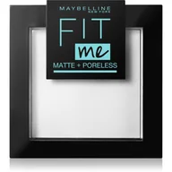 Pudry do twarzy - Maybelline Fit Me Matte + Poreless Powder Prasowany Matowy Puder Do Twarzy 90 Translucent - miniaturka - grafika 1