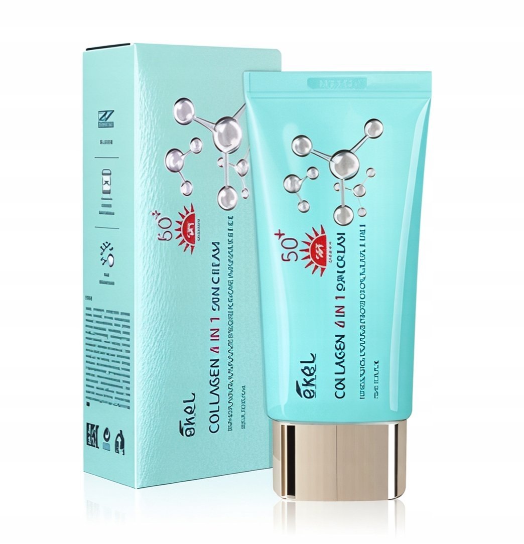 !KOREA! Krem 4 w 1 z kolagenem przeciwsłoneczny 70 ml nietłusty