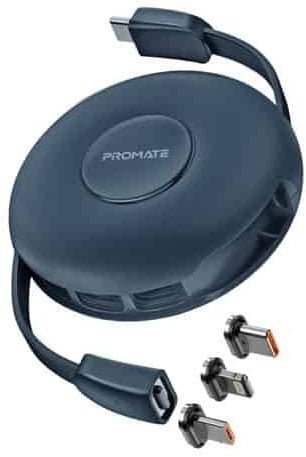 PROMATE Quiver Foldable magnetic cable USB-C to USB-C / Lightning / microUSB / 1m ID