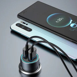 Dudao szybka ładowarka samochodowa 2 x USB 3A 18W szary (R4+) - Ładowarki samochodowe - miniaturka - grafika 6