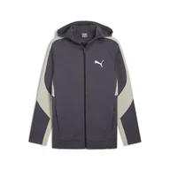 Kurtki męskie - Męska rozpinana bluza z kapturem EVOSTRIPE PUMA Galactic Gray - miniaturka - grafika 1