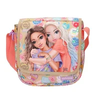 Koszulki i topy damskie - Depesche TOPModel Girl Power 13288 mała torba na ramię w kolorze beżowym z motywem modelu i kolorowymi partiami, torebka z regulowanym paskiem, BEŻOWY - miniaturka - grafika 1