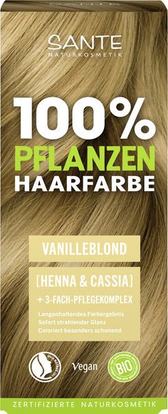 Sante Roślinna farba do włosów w proszku ROTBLOND