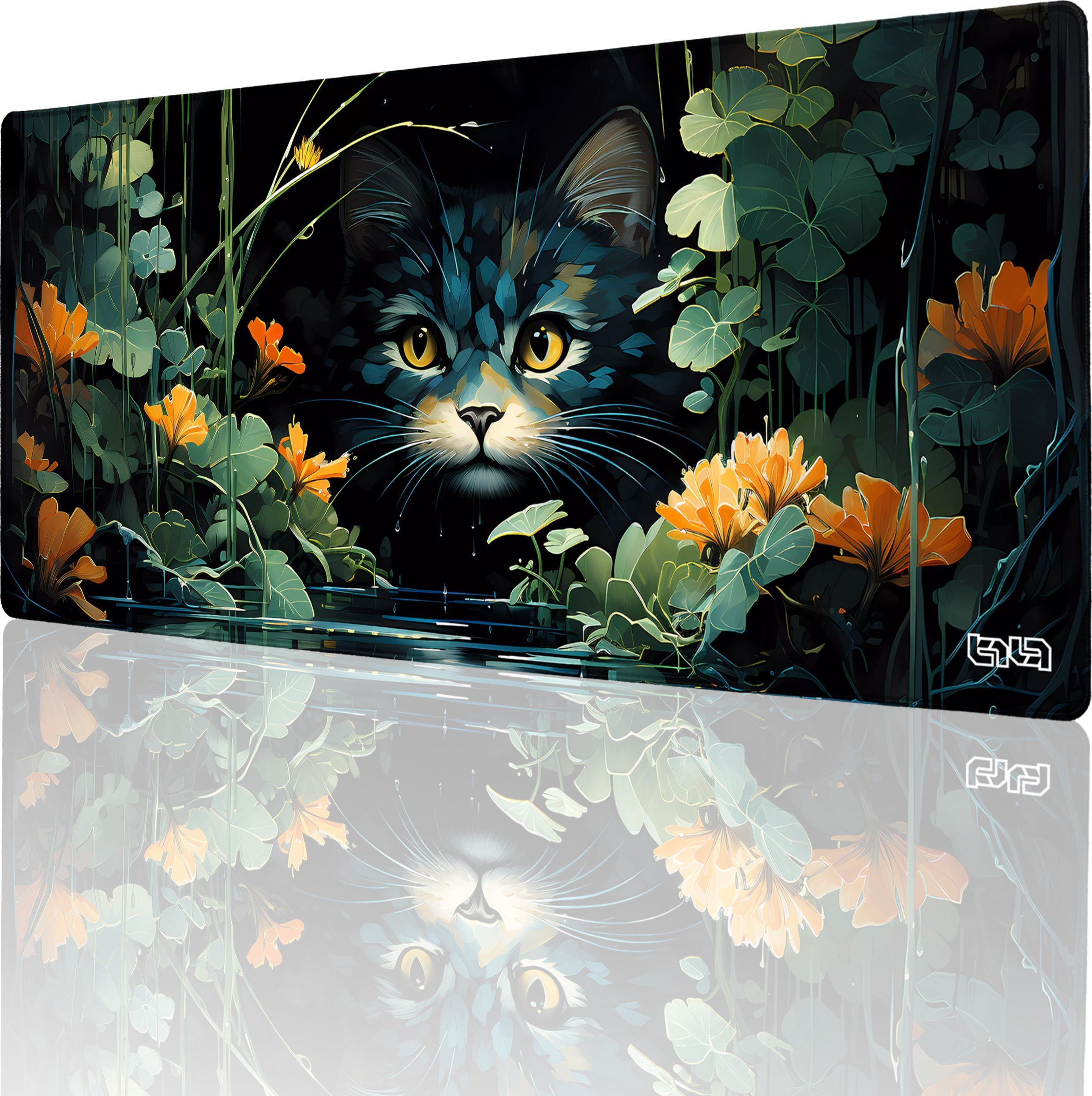 Podkładka Tilt PODKŁADKA POD KLAWIATURĘ Ukryty Kot 90x40 TILT XL Wytrzymała Dla gracza