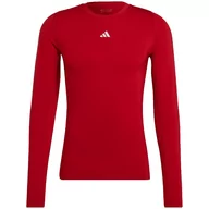 Koszulki męskie - ND05_K14740-2XL HP0639 Koszulka męska adidas Techfit Aeroready Long Sleeve Tee czerwona HP0639 r.2XL - miniaturka - grafika 1