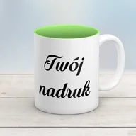 Kubki - Kubek CLASSIC z jasnozielonym wnętrzem z Twoim nadrukiem - miniaturka - grafika 1