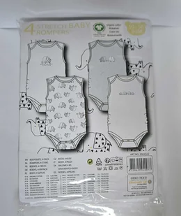 HI-KIDS B.V. body niemowlęce bawełna rozmiar 50-56 - Body dla niemowląt - miniaturka - grafika 1
