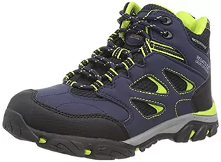 Buty dla chłopców - Regatta Unisex dziecięce buty trekkingowe Chaussures Techniques De Marche Junior Holcombe, niebieski - Navy Lime Punch - 33 EU - grafika 1