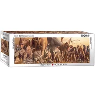 Puzzle - Eurographics Puzzle 1000 Dinozaury, Haruo Takino, Panorama - miniaturka - grafika 1