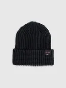 Czapki dla dzieci - 4F Czapka zimowa dziewczęca - czarna Uniwersalny - miniaturka - grafika 1