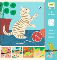 Zabawki kreatywne - Djeco,zestaw kreatywny Szablony do odrysowania Zwierzęta - miniaturka - grafika 1