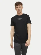Koszulki męskie - Jack & Jones T-Shirt Archie 12217167 Czarny Regular Fit - miniaturka - grafika 1