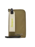 Torebki damskie - Desigual Torebka na telefon 24SAYY03 Khaki - miniaturka - grafika 1