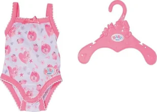 Body dla lalki - BABY born - 834237 - Biały z różowymi wykończeniami - W zestawie wieszak - 43 cm - Akcesoria dla lalek - miniaturka - grafika 1