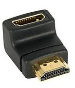 Złącza, przejściówki, adaptery - Lindy Adapter HDMI High Speed, kątowy, (41085) - miniaturka - grafika 1