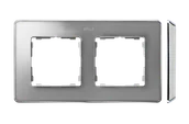 Klawisze i ramki - Kontakt Simon Ramka 2-krotna SIMON 82 Detail SELECT metal - aluminium zimne/chrom - miniaturka - grafika 1