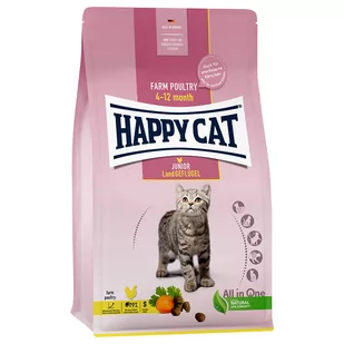 Happy Cat Supreme Junior, drób wiejski - 10 kg - Sucha karma dla kotów - miniaturka - grafika 1