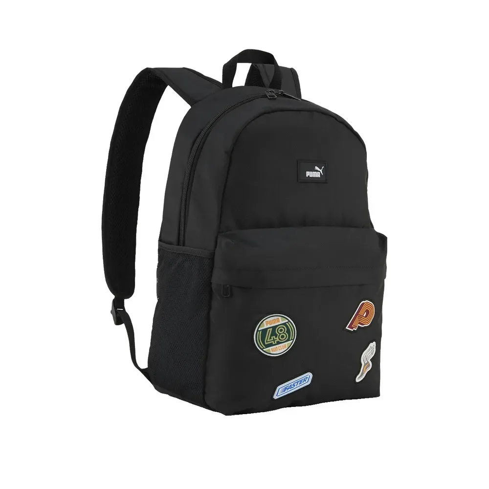 Plecak PUMA phase patch 22l czarny z regulowanymi paskami i kieszeniami