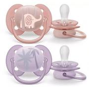 AVENT Ultra Soft Miękki smoczek uspokajający ortodontyczny 0-6m SCF091/09, 2szt.