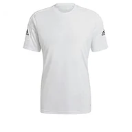 Koszulki męskie - Adidas GN5726 Squad 21 JSY SS T-shirt męski biały/biały czarny 2XL GN5726 - miniaturka - grafika 1
