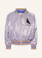Kurtki damskie - Mini Rodini Kurtka W Stylu College lila - miniaturka - grafika 1