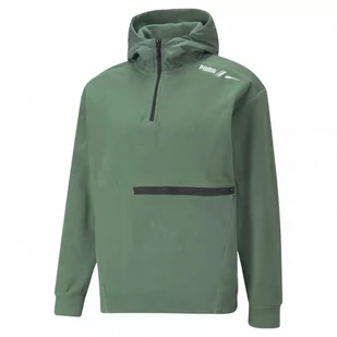 Męski polar nierozpinany z kapturem PUMA RAD/CAL Polarfleece Half-Zip - zielony - Koszulki sportowe męskie - miniaturka - grafika 1