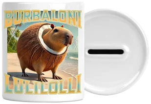 Skarbonka Brainrot Z Napisem Nadrukiem Prezent Urodziny Zatyczka Na Dole - Skarbonki - miniaturka - grafika 1