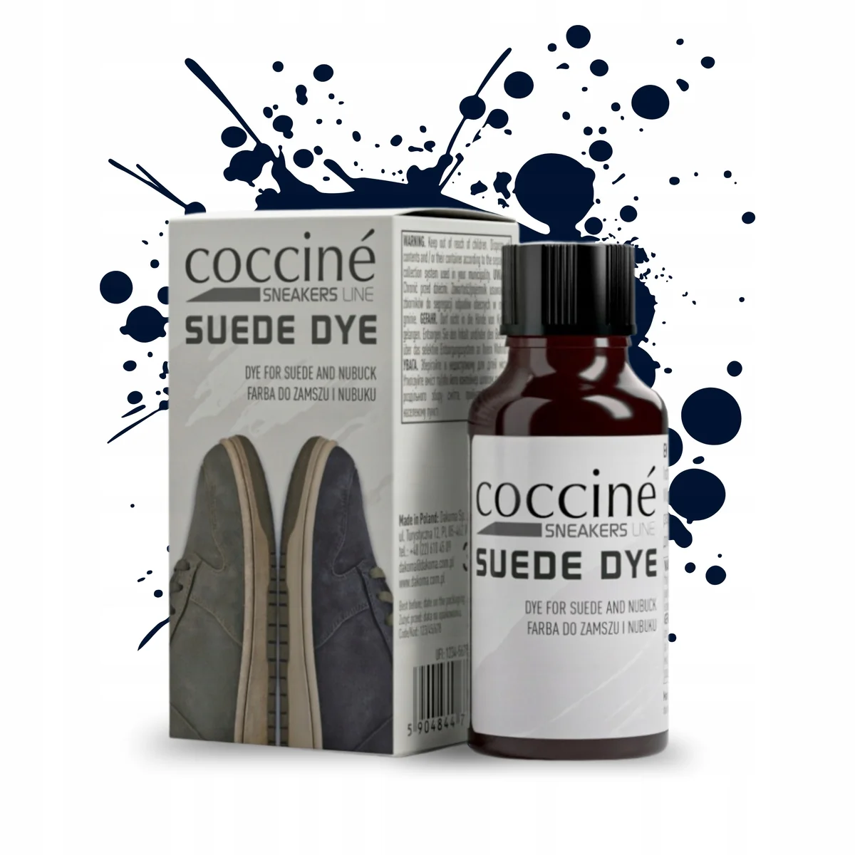 Farba do Butów z Zamszu i Nubuku Barwnik Suede DYE 30 ml Coccine Granatowy