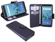 Etui i futerały do telefonów - Wiko Tommy 3 etui na telefon komórkowy kieszonka etui z klapką etui ochronne na smartfona czarny - miniaturka - grafika 1