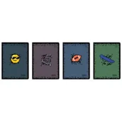 Zeszyty szkolne - Interdruk Zeszyt A5/16K kratka 70g UV Pixel (20szt) - miniaturka - grafika 1