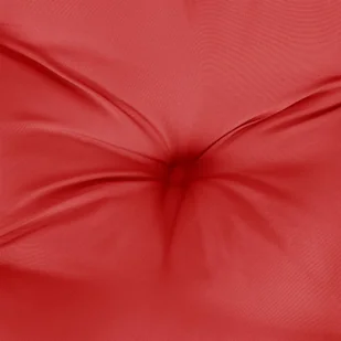 Poduszka na ławkę ogrodową, czerwona, 110x50x7 cm, tkanina - Poduszki ogrodowe - miniaturka - grafika 6