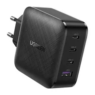 Ładowarki do telefonów - Ugreen szybka ładowarka PPS 65W USB / 3x USB Typ C QC 3.0 Power Delivery SCP FCP AFC (azotek galu) czarny (CD224 70774) - miniaturka - grafika 1