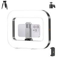 Wyposażenie ciemni fotograficznej - Lampa Pierścieniowa LED 3 Barwy światła + Statyw i Uchwyt - miniaturka - grafika 1