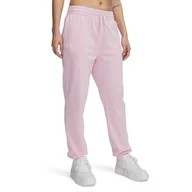 Spodnie damskie - Damskie Spodnie UNDER ARMOUR UA RIVAL TERRY JOGGER 1382735-647 – Różowy - miniaturka - grafika 1