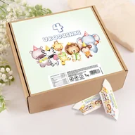 Pamiątka Pierwszej Komunii Świętej - KRÓWKI Z Imieniem Na 4 Urodzinki 1kg - miniaturka - grafika 1