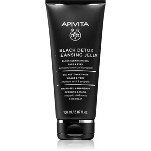 Apivita Apivita - oczyszczający detoksykujący czarny żel do twarzy i okolic oczu 150ml - Żele do mycia twarzy - miniaturka - grafika 1