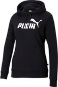 Bluzy damskie - Puma Bluza damska Puma ESS Logo Hoodie TR czarna 586791 01 - miniaturka - grafika 1