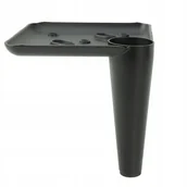 Meble modułowe i akcesoria - Noga meblowa Szpilka czarny mat wysokość 10 cm - miniaturka - grafika 1