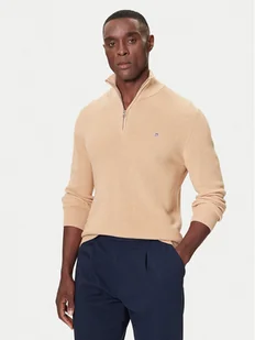 Gant Sweter 8050265 Beżowy Regular Fit - Swetry męskie - miniaturka - grafika 1