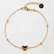 Bransoletki - BRANSOLETKA na NOGĘ STAL SZLACHETNA POZŁACANA - miniaturka - grafika 1