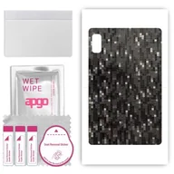 Akcesoria do tabletów i e-booków - folia naklejka skórka strukturalna na TYŁ do Lenovo Tab M9 WiFi - Carbon Pixel Czarny - apgo SKINS - miniaturka - grafika 1