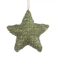 Bombki - Zawieszka dekoracyjna 3X10X10CM zielony x6 - miniaturka - grafika 1