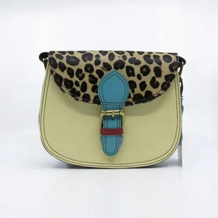 Torebka listonoszka skórzana elegancka wizytowa żółta eko OLIVKA - Torebki damskie Torebka listonoszka skórzana elegancka wizytowa żółta eko OLIVKA - Torebki damskie - miniaturka - grafika 1