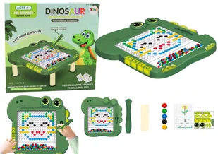 Tablica Magnetyczna Edukacyjna Dinozaur Pad Układanka Zielona - Układanki dla dzieci - miniaturka - grafika 1