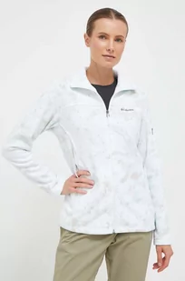 Columbia bluza sportowa Fast Trek Printed kolor biały wzorzysta - Bluzy damskie - miniaturka - grafika 1