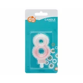 Urodziny dziecka - Godan Świeczki urodzinowe - Cyferki 8 perłowa - miniaturka - grafika 1