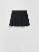 Spódnice - Reserved - Spódnica mini z plisami - czarny - miniaturka - grafika 1
