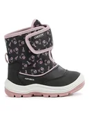 Botki damskie - Geox Botki zimowe "Flanfil" w kolorze czarnym - miniaturka - grafika 1