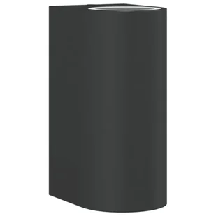 vidaXL Kinkiet zewnętrzny, czarny, odlewane aluminium - Lampy ogrodowe - miniaturka - grafika 1